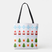 Pixel Art Weihnachten Tasche (Rückseite)