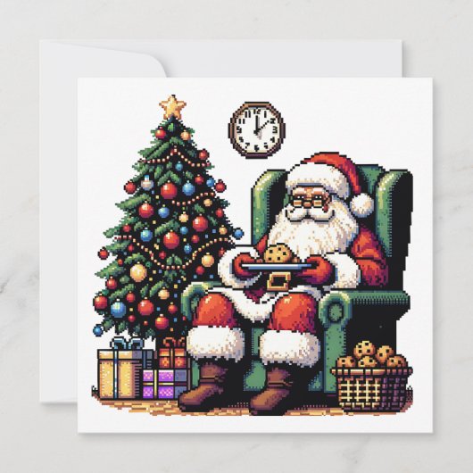 Pixel Art Weihnachtsküche Weihnachten (Vorderseite)