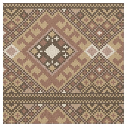 Pixel-Aztec-Muster Stoff (Nahaufnahme)