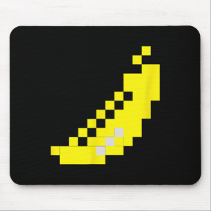 Pixel-Bananen-80er-Videospiel-Halloween-Gruppenkos Mousepad