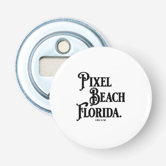 Pixel Beach Florida Button Flaschenöffner