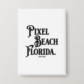 Pixel Beach Florida Knopf Button (Vorderseite)