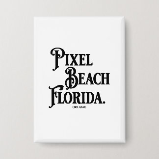 Pixel Beach Florida Knopf Button