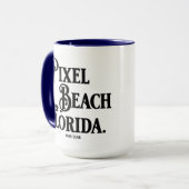 Pixel Beach Florida Mug Tasse (Vorderseite Links)