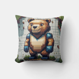 Pixel Bear Kissen