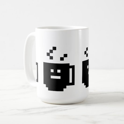Pixel-Bedarfs-Koffein auch Kaffeetasse (Vorderseite Links)
