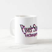 Pixel-Befleckte Technopeasant Tasse (Vorderseite Links)