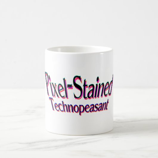 Pixel-Befleckte Technopeasant Tasse (Mittel)