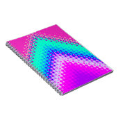 Pixel-Berg-Hot-Pink Notizblock (Rechte Seite)