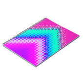 Pixel-Berg-Hot-Pink Notizblock (Linke Seite)