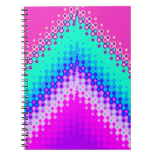 Pixel-Berg-Hot-Pink Notizblock