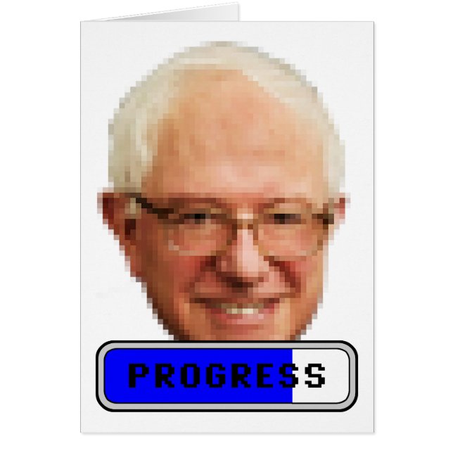 Pixel Bernie Sanders - PROGRESS (Vorne)