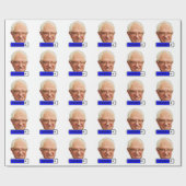 Pixel Bernie Sanders - PROGRESS Geschenkpapier (Flach)