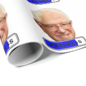 Pixel Bernie Sanders - PROGRESS Geschenkpapier (Rolleneckpunkt)