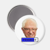Pixel Bernie Sanders - PROGRESS Magnet (Vorderseite/Rückseite)