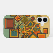 Pixel Block Collision iPhone 16 Hülle (Rückseite (Horizontal))