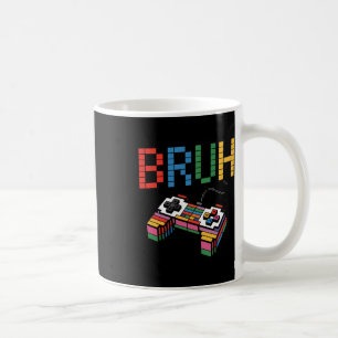 Pixel Block Gamer Controller Bruh Lustig Retro Sti Kaffeetasse