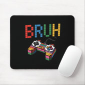 Pixel Block Gamer Controller Bruh Lustig Retro Sti Mousepad (Mit Mouse)