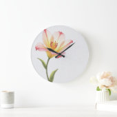 Pixel Bloom Trio Große Wanduhr (Zuhause)