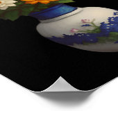 Pixel Blooms 2 Sticker Poster (Ecke)