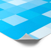 Pixel Blue Poster (Ecke)