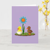 Pixel-Blumenfreunde Süße Karte (Gelbe Blume)