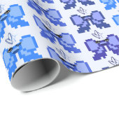Pixel-Bogen in High Heels Muster Geschenkpapier (Rolleneckpunkt)