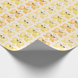 Pixel-Bogen in High Heels Muster Geschenkpapier
