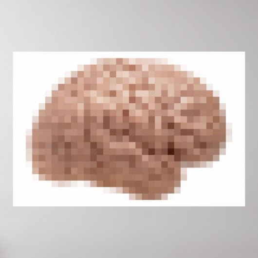 Pixel Brain Poster (Vorne)