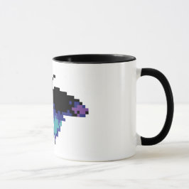Pixel butterfly tasse