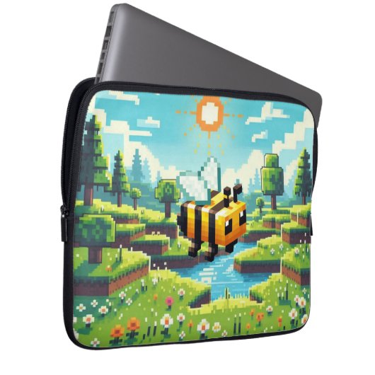 Pixel Buzz: Das Abenteuer der Sonnenwiese Laptopschutzhülle (Vorne Rechts)