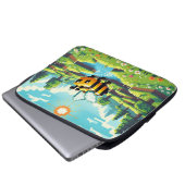 Pixel Buzz: Das Abenteuer der Sonnenwiese Laptopschutzhülle (Vorne Knopf)