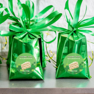 Pixel Cake Dankeschön Circle Aufkleber