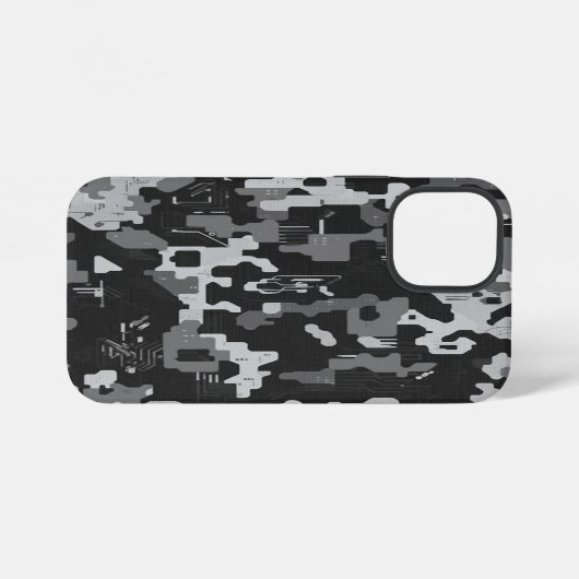 Pixel Camo Stealth iPhone Hülle (Rückseite (Horizontal))