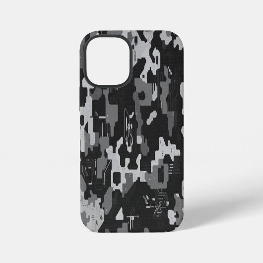 Pixel Camo Stealth iPhone Hülle (Rückseite)