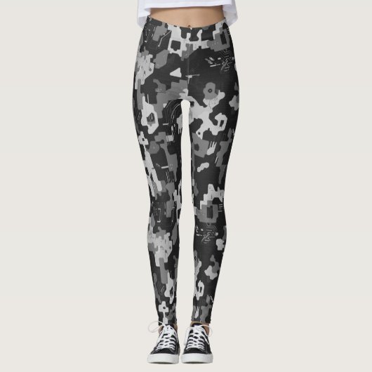 Pixel Camo Stealth Leggings (Vorderseite)