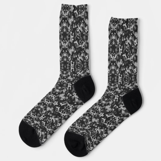 Pixel Camo Stealth Socken (Linkes Detail)