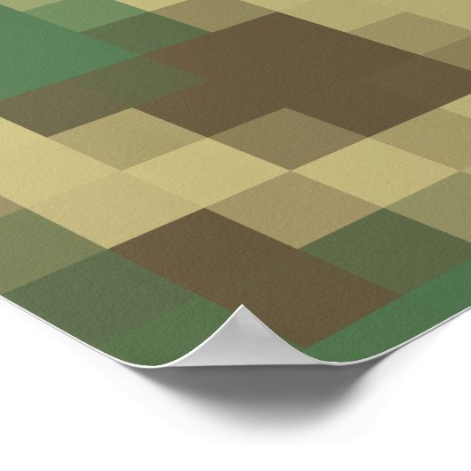 Pixel Camouflage Poster (Ecke)