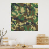 Pixel Camouflage Poster (Küche)