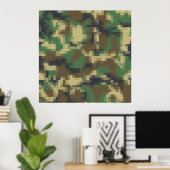 Pixel Camouflage Poster (Heimbüro)