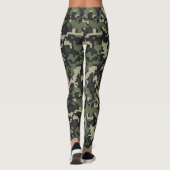 Pixel Camouflage Print Leggings (Rückseite)
