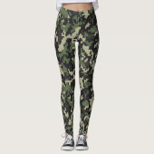 Pixel Camouflage Print Leggings (Vorderseite)