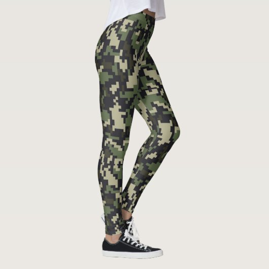 Pixel Camouflage Print Leggings (Rechts)