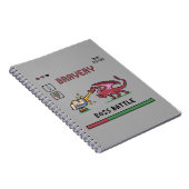 Pixel-Chef Batte Notizbuch Notizblock (Rechte Seite)