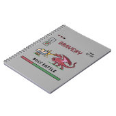 Pixel-Chef Batte Notizbuch Notizblock (Linke Seite)