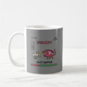 Pixel-Chef-Kampf-Tasse Kaffeetasse (Links)