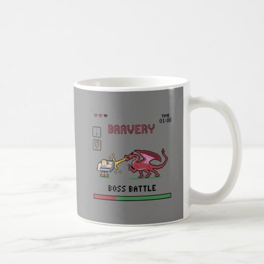 Pixel-Chef-Kampf-Tasse Kaffeetasse (Rechts)