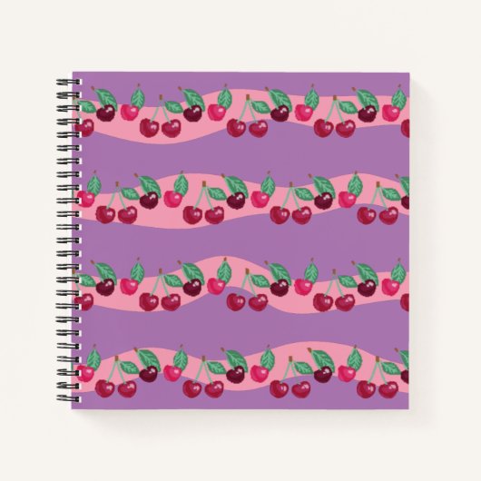 Pixel Cherries Notizblock (Vorderseite)