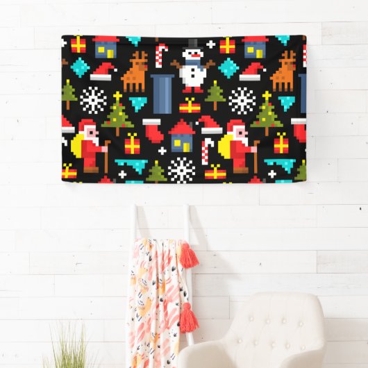 Pixel Christmas Banner (Insitu)