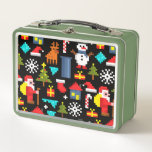 Pixel Christmas Metall Brotdose<br><div class="desc">-</div>
